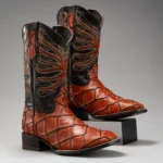 Men’s Handcrafted Pirarucu Fish Cowboy Boots Shedron