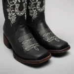 Women’s Embroidered Square Toe Fish Cowboy Boots
