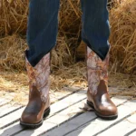 Handmade Western Fish Cowboy Boots for Men