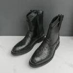 Handmade Men’s Fish Boots with Zip Closure