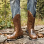 Handmade Western Fish Cowboy Boots for Men