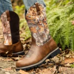 Handmade Western Fish Cowboy Boots for Men