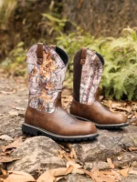 Handmade Western Fish Cowboy Boots for Men