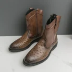 Handmade Men’s Fish Boots with Zip Closure