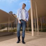 Men’s Western Fish Cowboy Boots With Square Toe