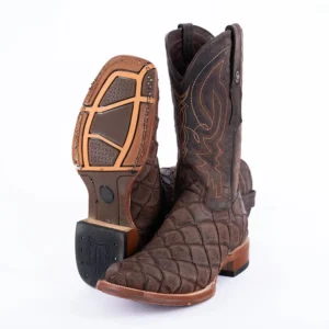 Men’s Orix monster fish leather square toe western boots